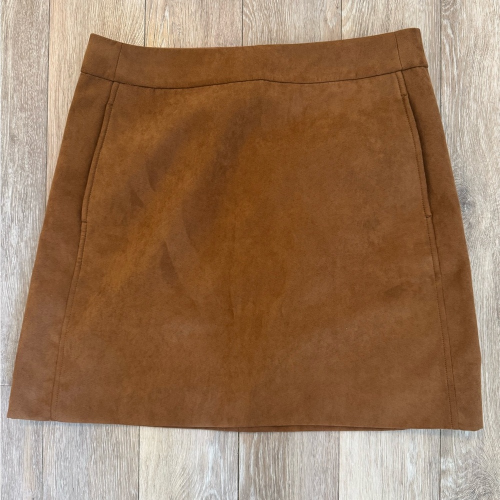 J. Crew Brown A-Line Mini Skirt